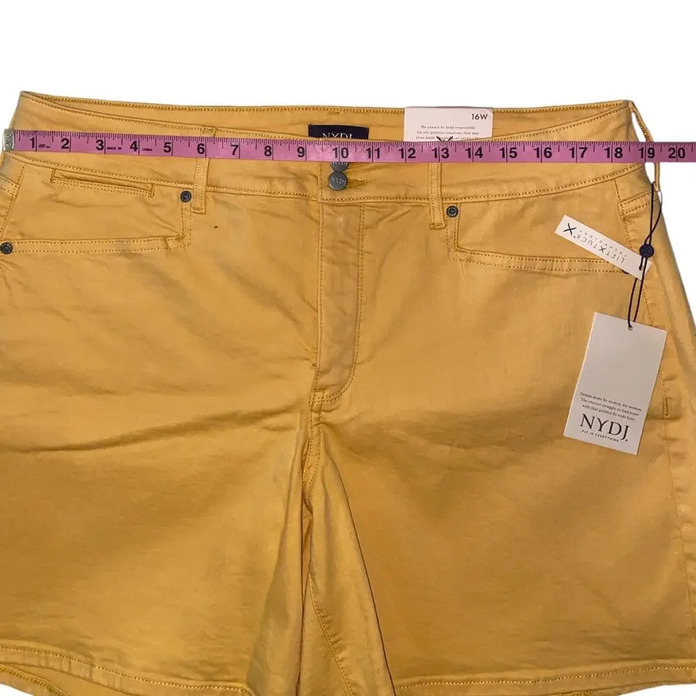 NWT NYDJ Roxanne Short Lift X Tuck Technology Orange Size 16W - Picture 6 of 9